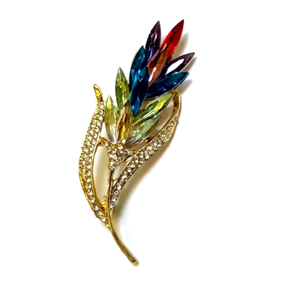 Multi Colored Bouquet Brooch